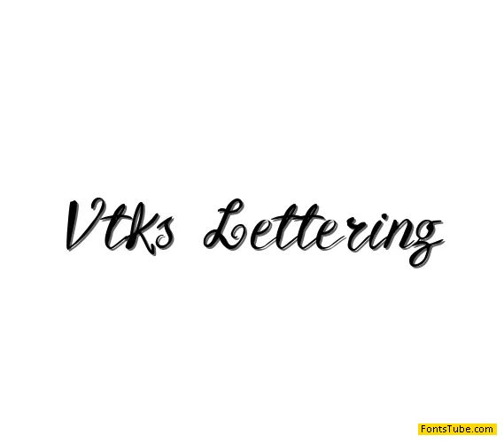 Vtks Lettering Font
