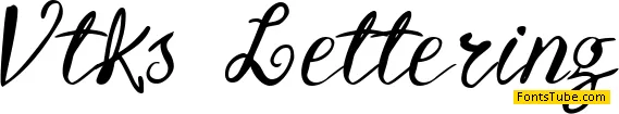 Vtks Lettering Font