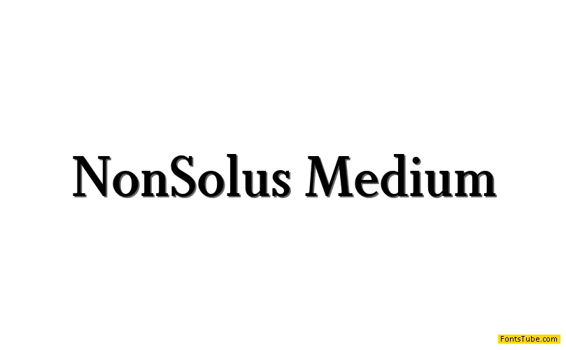 Non Solus Font