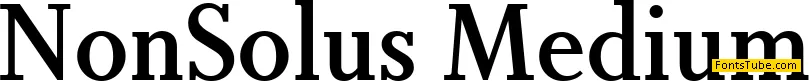 Non Solus Font