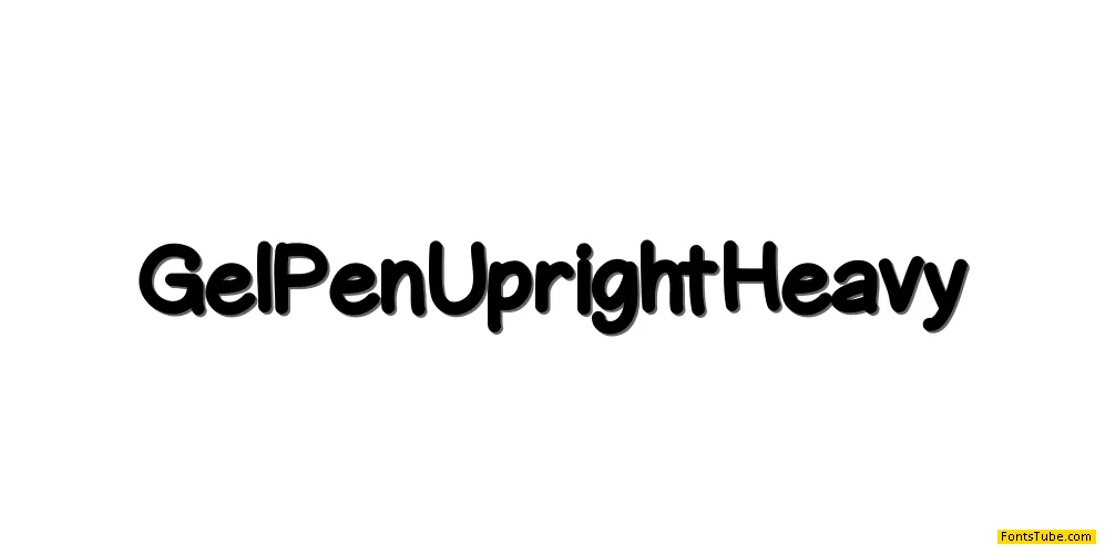 GelPenUpright Font Family