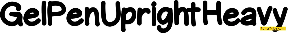 GelPenUpright Font Family