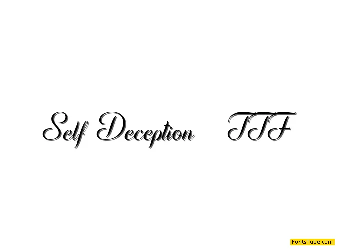 Self Deception Font