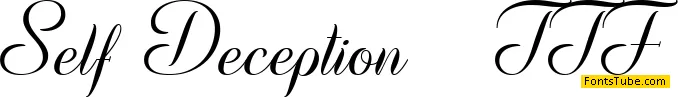 Self Deception Font