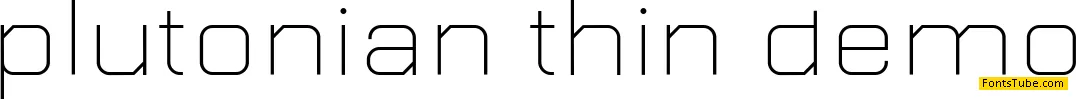Plutonian Font