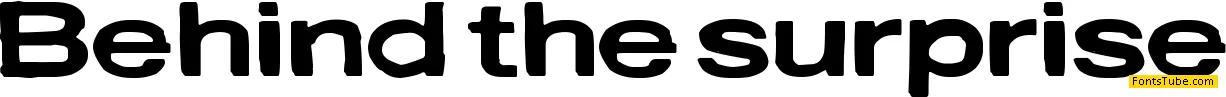 Behind the surprise Font