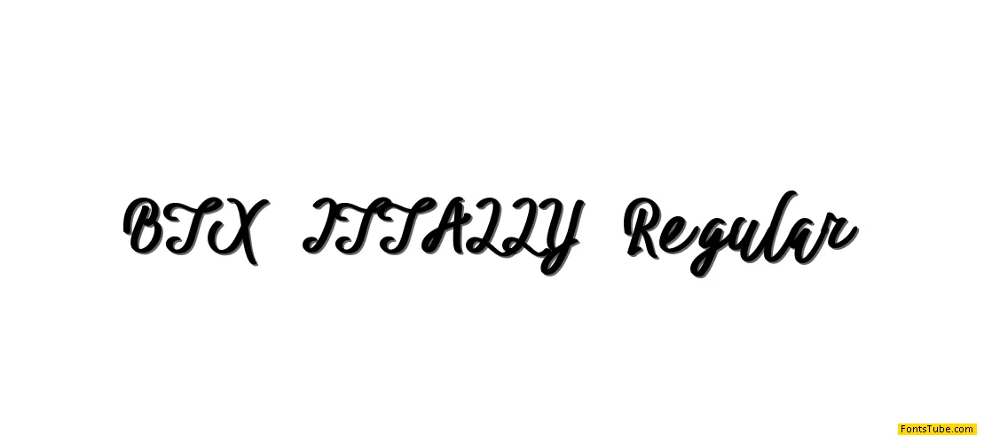 BTX-ITTALLY Font