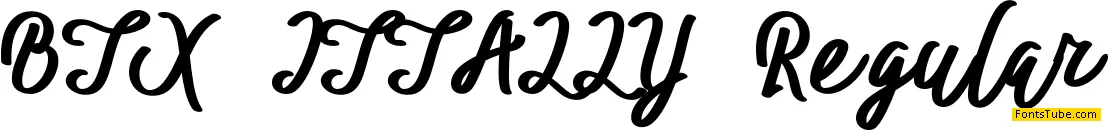 BTX-ITTALLY Font