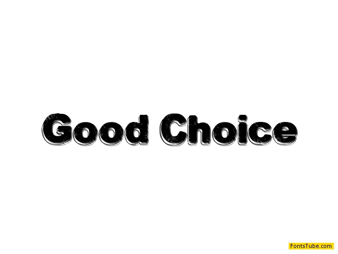 Good Choice Font