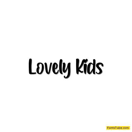 Lovely Kids Font