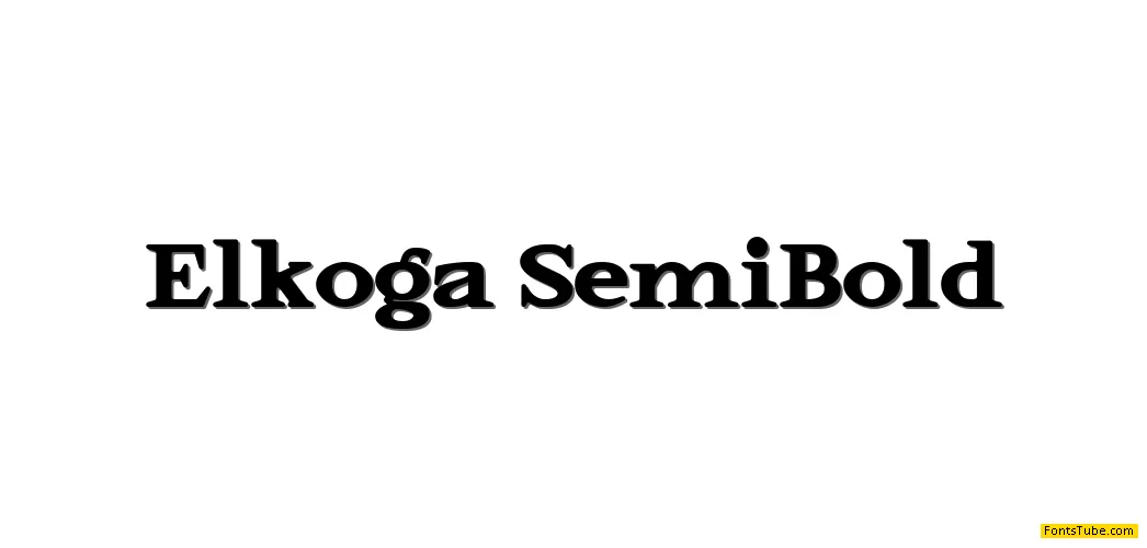 Elkoga Font Family