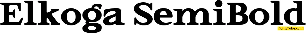 Elkoga Font Family