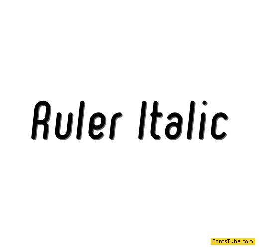 Ruler Font Family