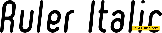 Ruler Font Family
