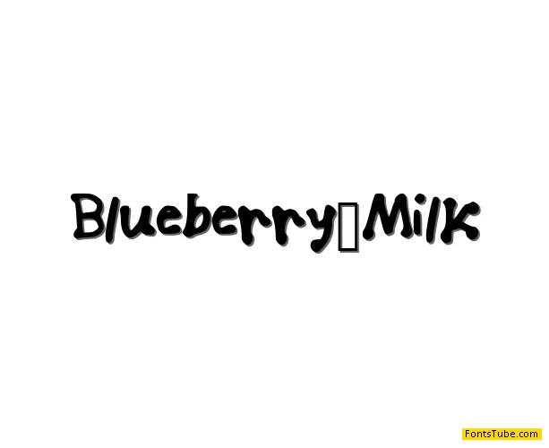 Blueberry Milk Font
