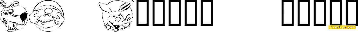KR Circle Scraps Font