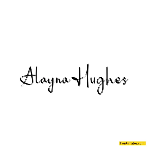 Alayna Hughes Font