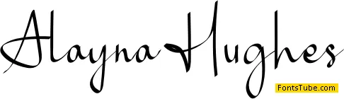 Alayna Hughes Font