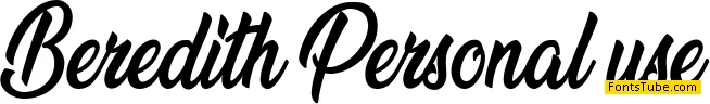 Beredith Personal Use Font