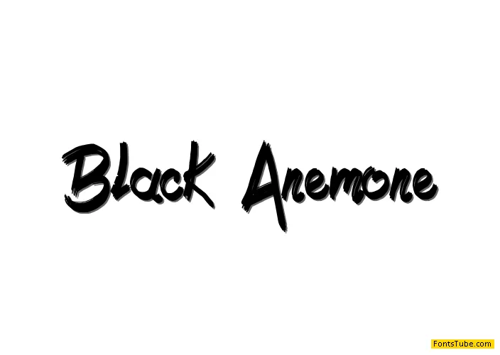 demo Black Anemone Font