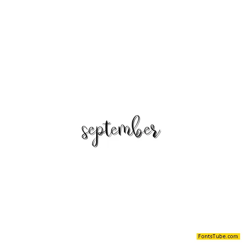 september Font