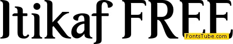 Itikaf FREE Font