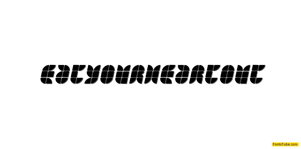 Eat your heart out Font