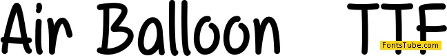 Air Balloon Font