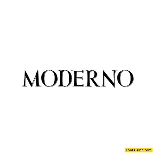 Moderno Font