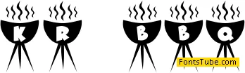 KR BBQ Font