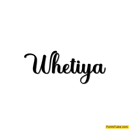 Whetiya Script Font
