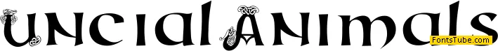 Uncial Animals Font