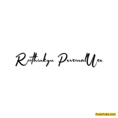 Roothinkyu Font