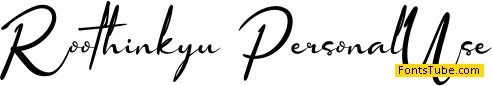 Roothinkyu Font