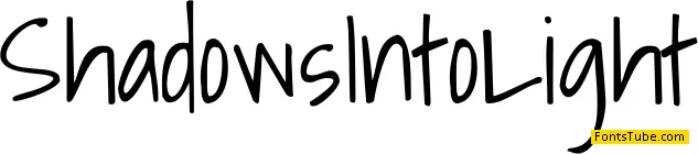 Shadows Into Light Font