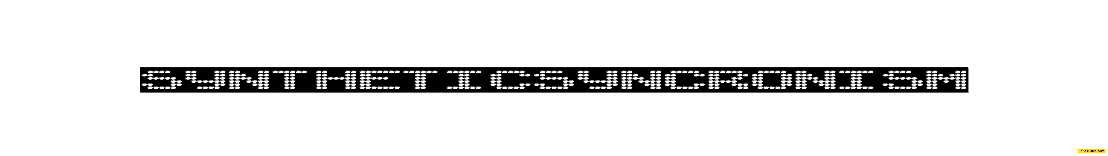 Synthetic Syncronism Font