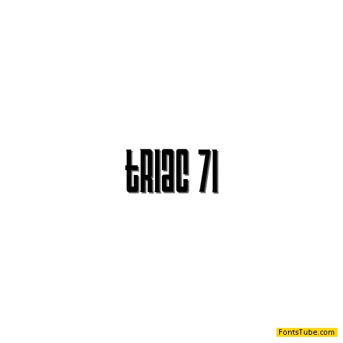 Triac 71 Font