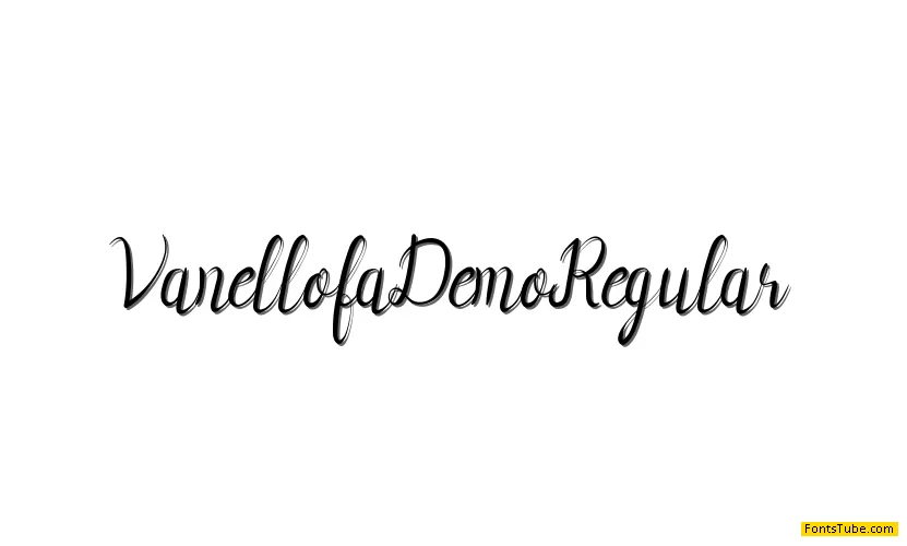 Vanellofa Demo Font