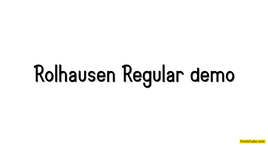 Rolhausen Font Family