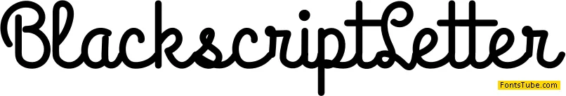Blackscript Letter