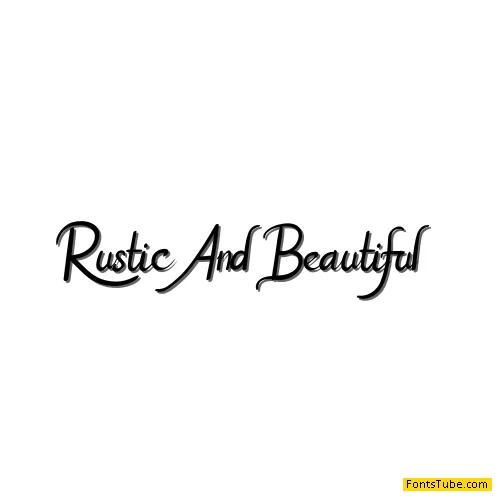 Rustic And Beautiful Font