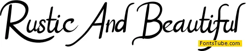 Rustic And Beautiful Font