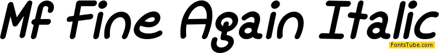Mf Fine Again Font Family