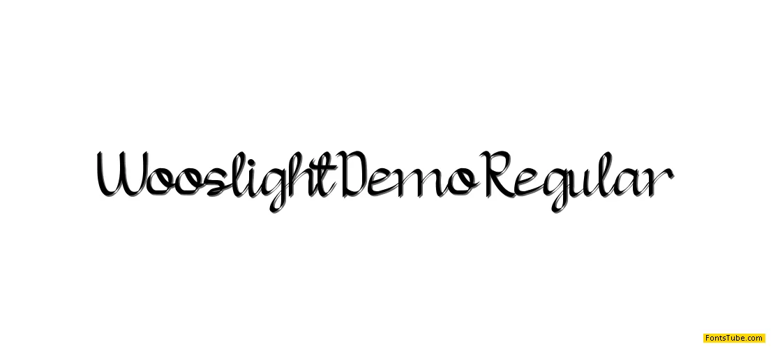 Wooslight Demo Font