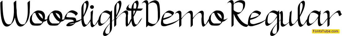 Wooslight Demo Font