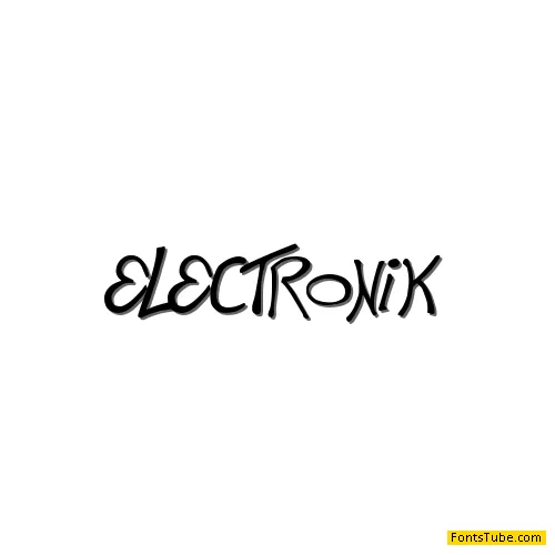 This is Electronik Font