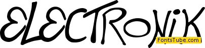 This is Electronik Font