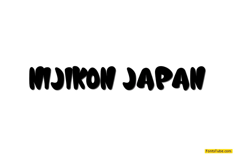 Nijikon japan - Personal use Font