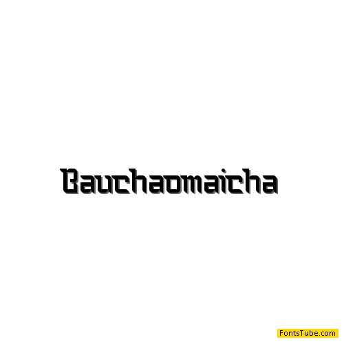 Bauchaomaicha Font