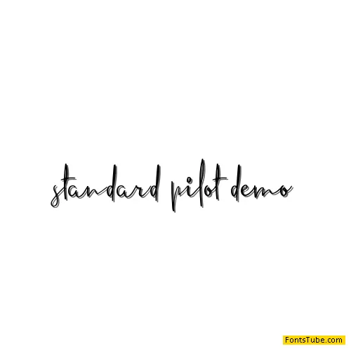 standard pilot demo Font